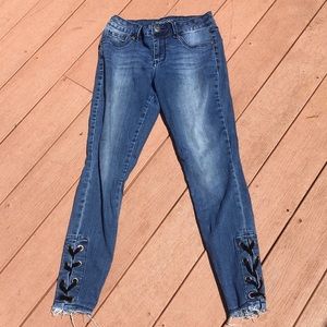 Maurices Jeans with lace on sides